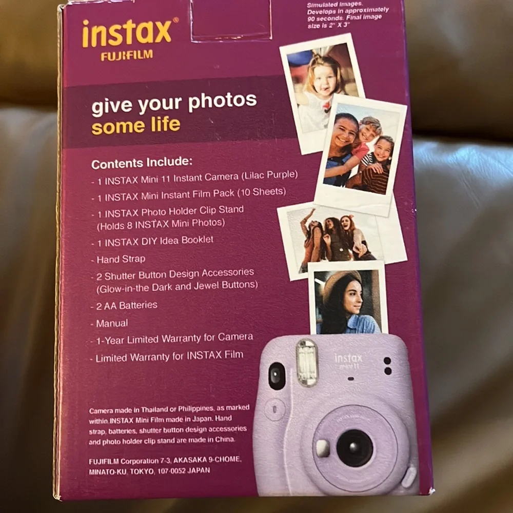 FUJIFILM INSTAX MINI 11 Instant Film Camera Bundle (Lilac Purple)